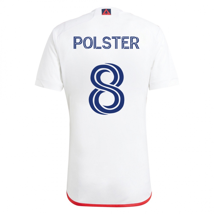 Mulher Camisola Matt Polster #8 Branco Vermelho Alternativa 2023/24 Camisa Brasil