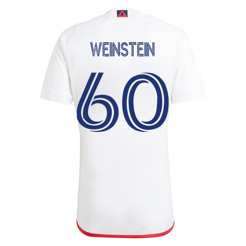 Mulher Camisola Max Weinstein #60 Branco Vermelho Alternativa 2023/24 Camisa Brasil