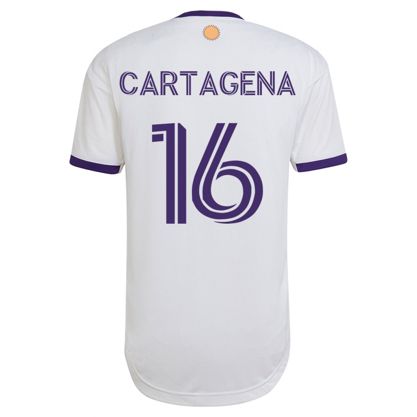 Mulher Camisola Wilder Cartagena #16 Branco Alternativa 2023/24 Camisa Brasil