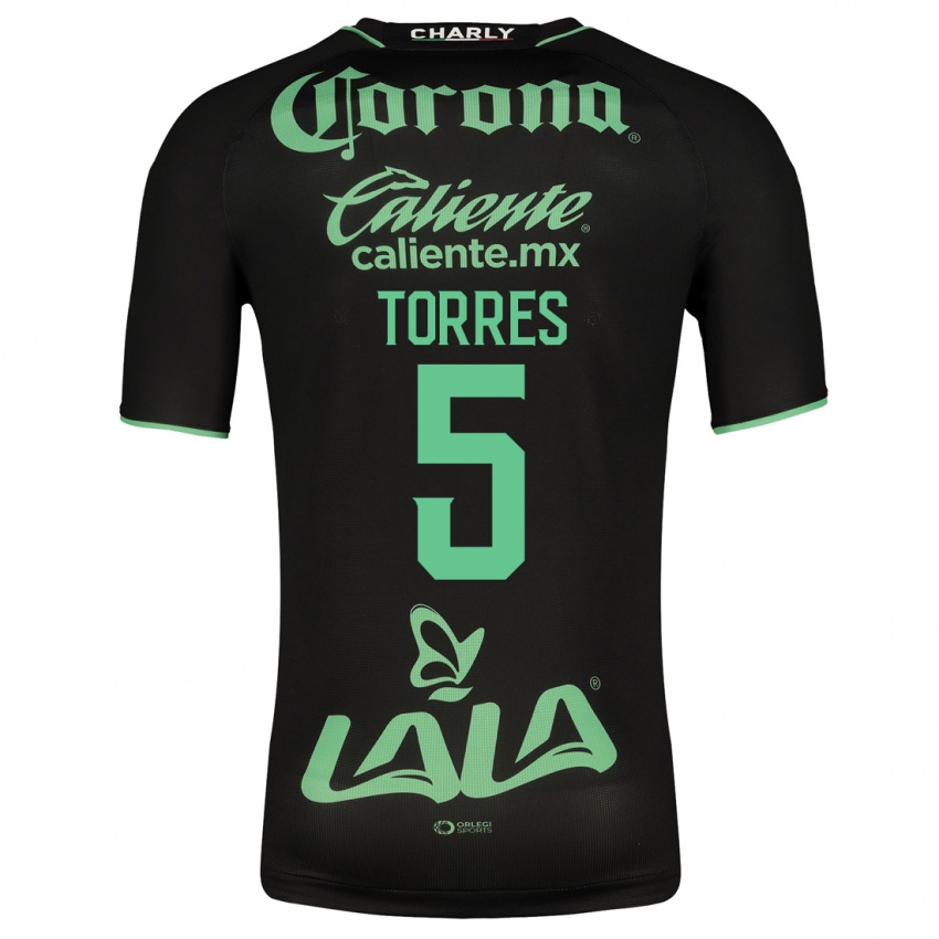 Mulher Camisola Felix Torres #5 Preto Alternativa 2023/24 Camisa Brasil