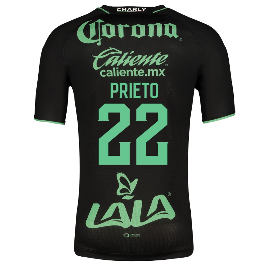 Mulher Camisola Ronaldo Prieto #22 Preto Alternativa 2023/24 Camisa Brasil