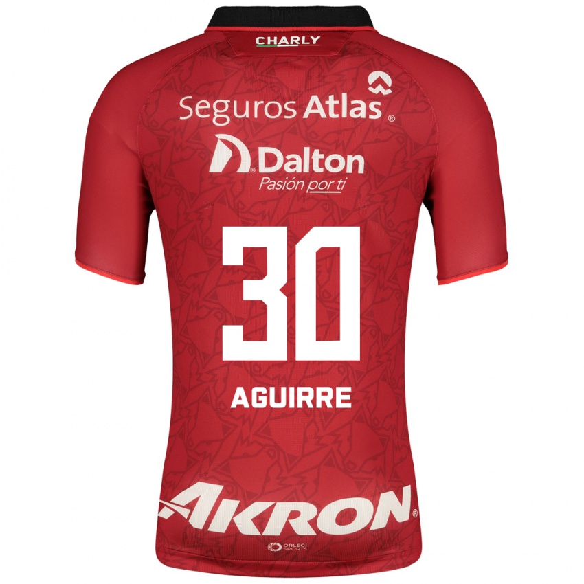 Mulher Camisola Eduardo Aguirre #30 Vermelho Alternativa 2023/24 Camisa Brasil