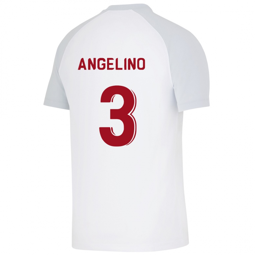 Mulher Camisola Angelino #3 Branco Alternativa 2023/24 Camisa Brasil