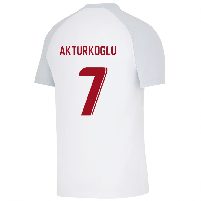 Mulher Camisola Kerem Aktürkoğlu #7 Branco Alternativa 2023/24 Camisa Brasil