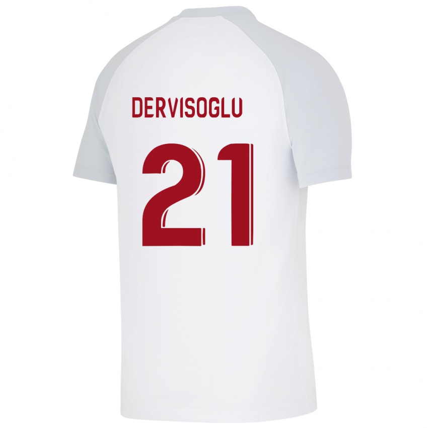 Mulher Camisola Halil Dervişoğlu #21 Branco Alternativa 2023/24 Camisa Brasil