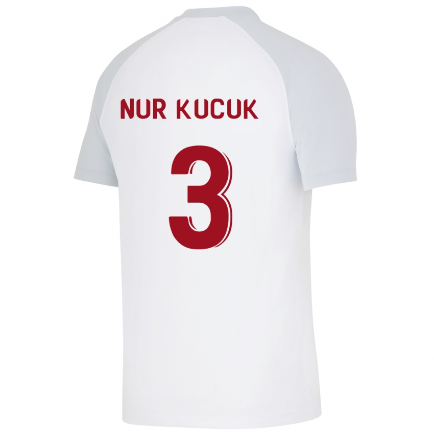 Mulher Camisola Rabia Nur Küçük #3 Branco Alternativa 2023/24 Camisa Brasil