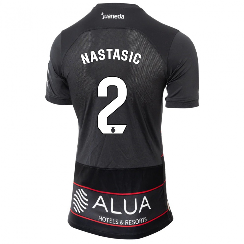 Mulher Camisola Matija Nastasic #2 Preto Alternativa 2023/24 Camisa Brasil