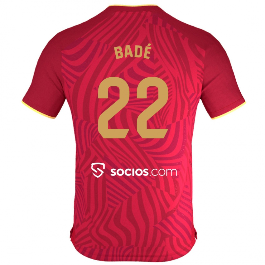 Mulher Camisola Loic Bade #22 Vermelho Alternativa 2023/24 Camisa Brasil