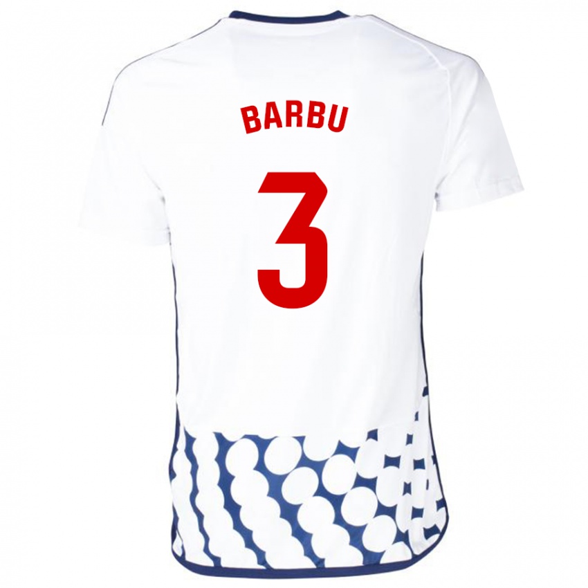 Mulher Camisola Álex Barbu #3 Branco Alternativa 2023/24 Camisa Brasil