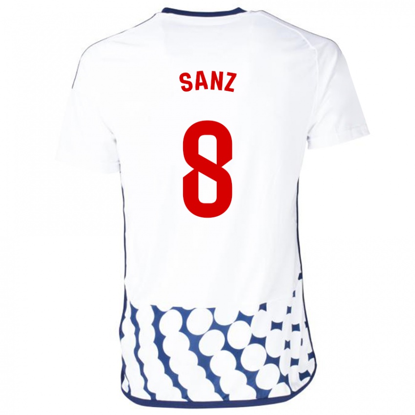 Mulher Camisola Álvaro Sanz #8 Branco Alternativa 2023/24 Camisa Brasil