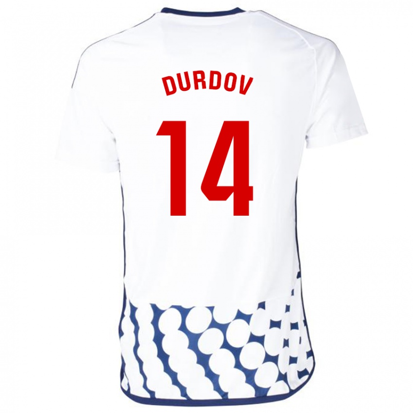Mulher Camisola Ivan Durdov #14 Branco Alternativa 2023/24 Camisa Brasil