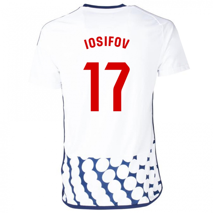 Mulher Camisola Nikita Iosifov #17 Branco Alternativa 2023/24 Camisa Brasil