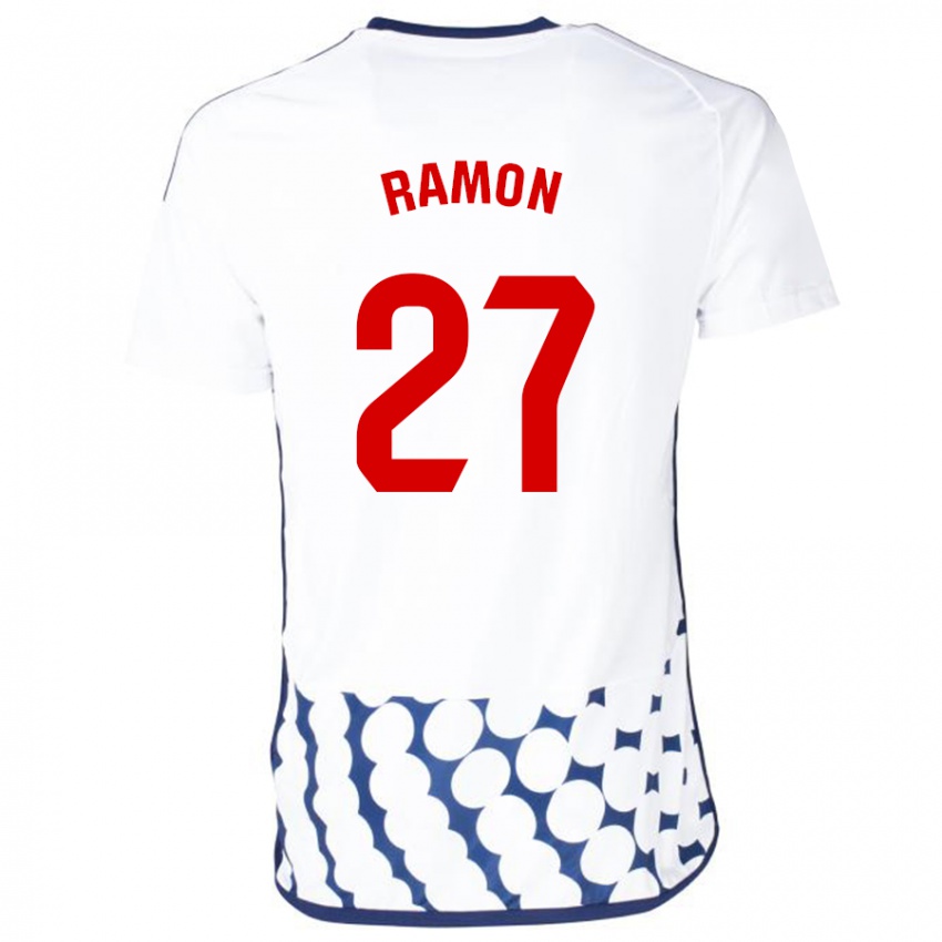 Mulher Camisola Pablo Ramón #27 Branco Alternativa 2023/24 Camisa Brasil