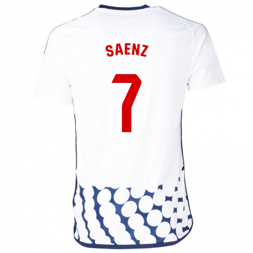 Mulher Camisola Raúl Sáenz #7 Branco Alternativa 2023/24 Camisa Brasil