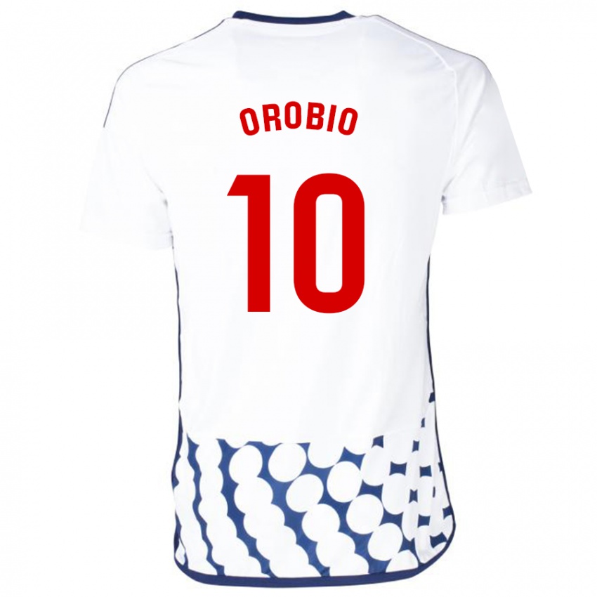 Mulher Camisola Ekhiotz Orobio #10 Branco Alternativa 2023/24 Camisa Brasil