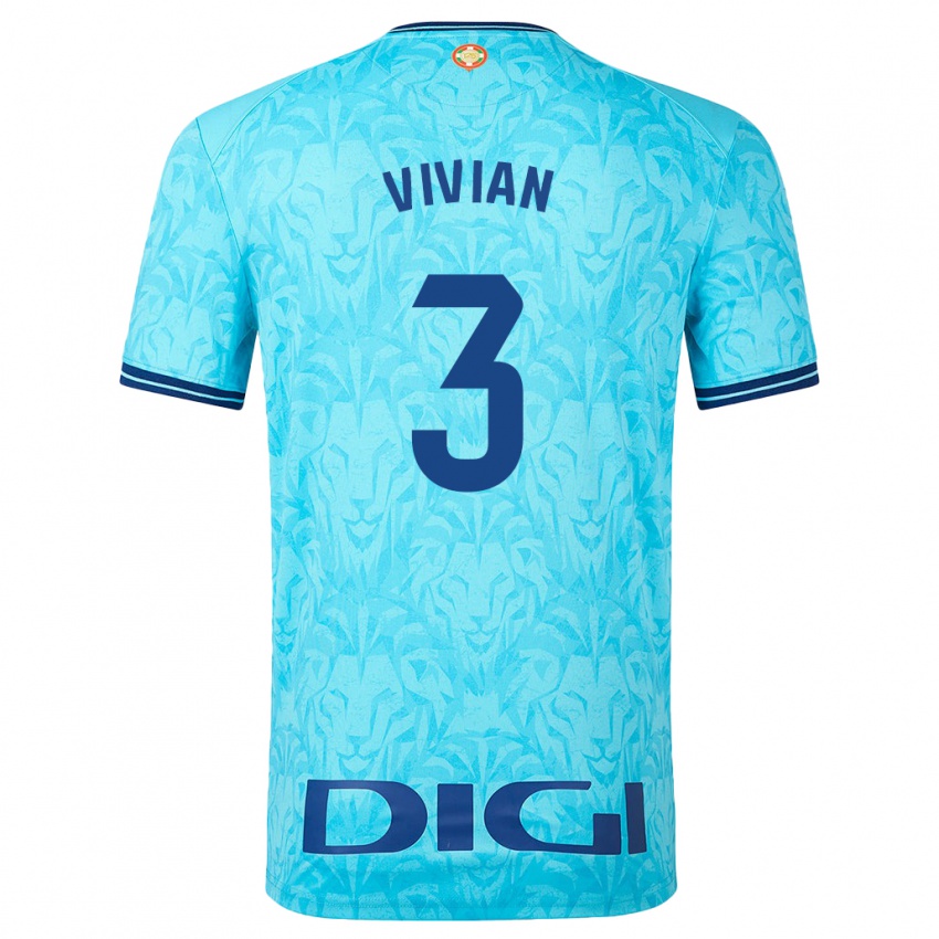 Mulher Camisola Dani Vivian #3 Céu Azul Alternativa 2023/24 Camisa Brasil