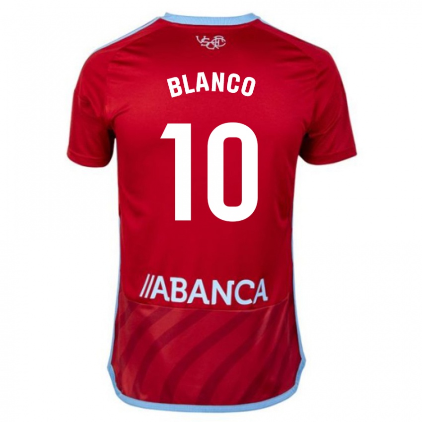 Mulher Camisola Raul Blanco #10 Vermelho Alternativa 2023/24 Camisa Brasil