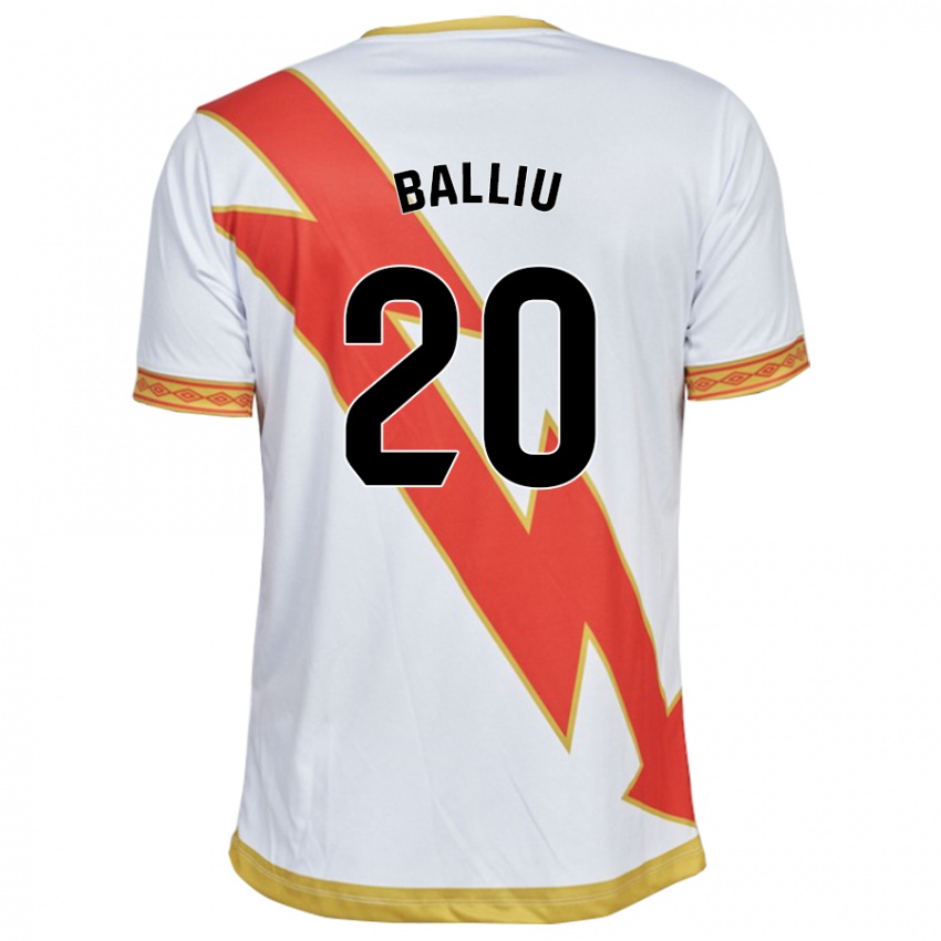 Criança Camisola Iván Balliu #20 Branco Principal 2023/24 Camisa Brasil