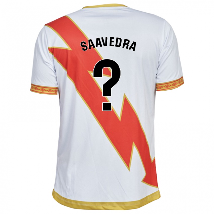 Criança Camisola David Saavedra #0 Branco Principal 2023/24 Camisa Brasil