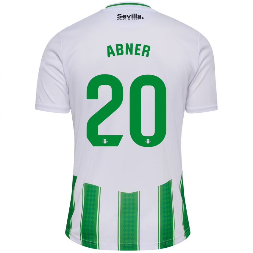 Criança Camisola Abner #20 Branco Principal 2023/24 Camisa Brasil