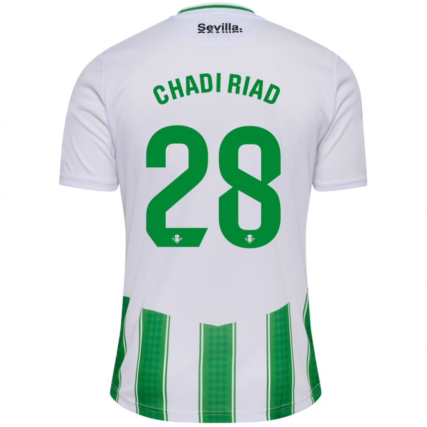 Criança Camisola Chadi Riad #28 Branco Principal 2023/24 Camisa Brasil