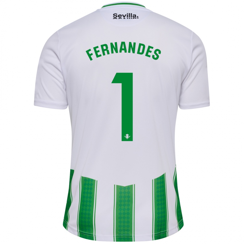 Criança Camisola Guilherme Fernandes #1 Branco Principal 2023/24 Camisa Brasil