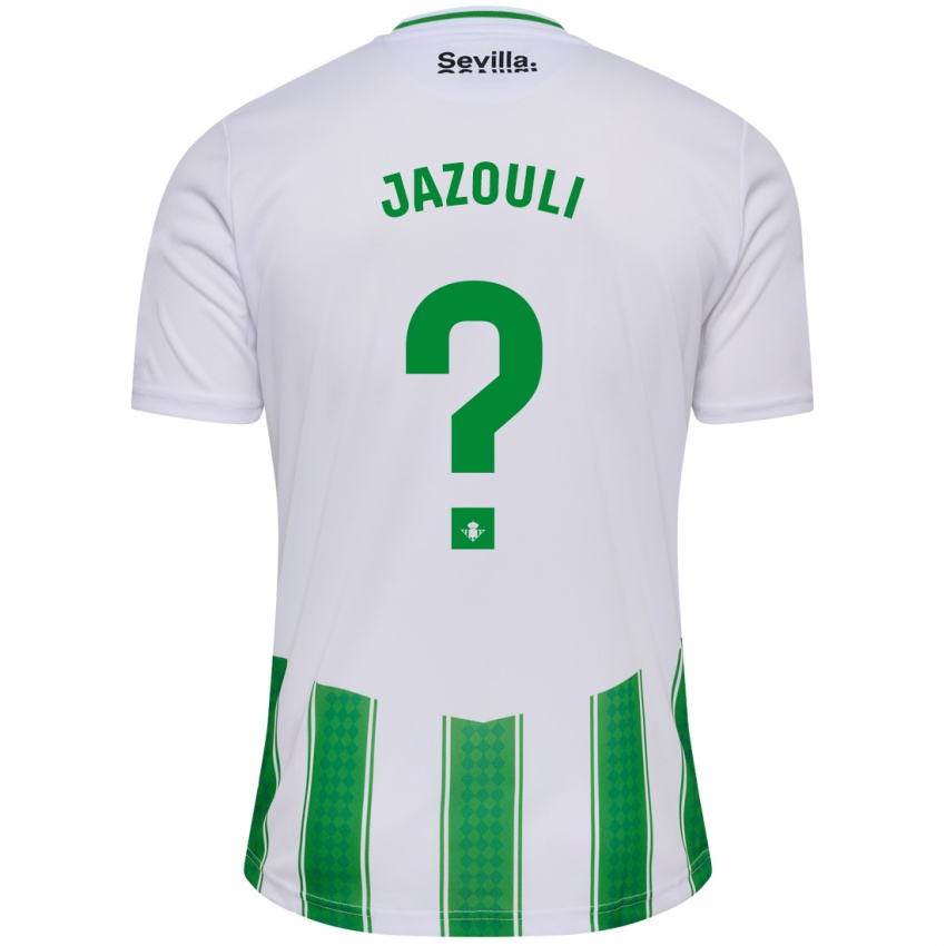 Criança Camisola Mohamed Jazouli #0 Branco Principal 2023/24 Camisa Brasil