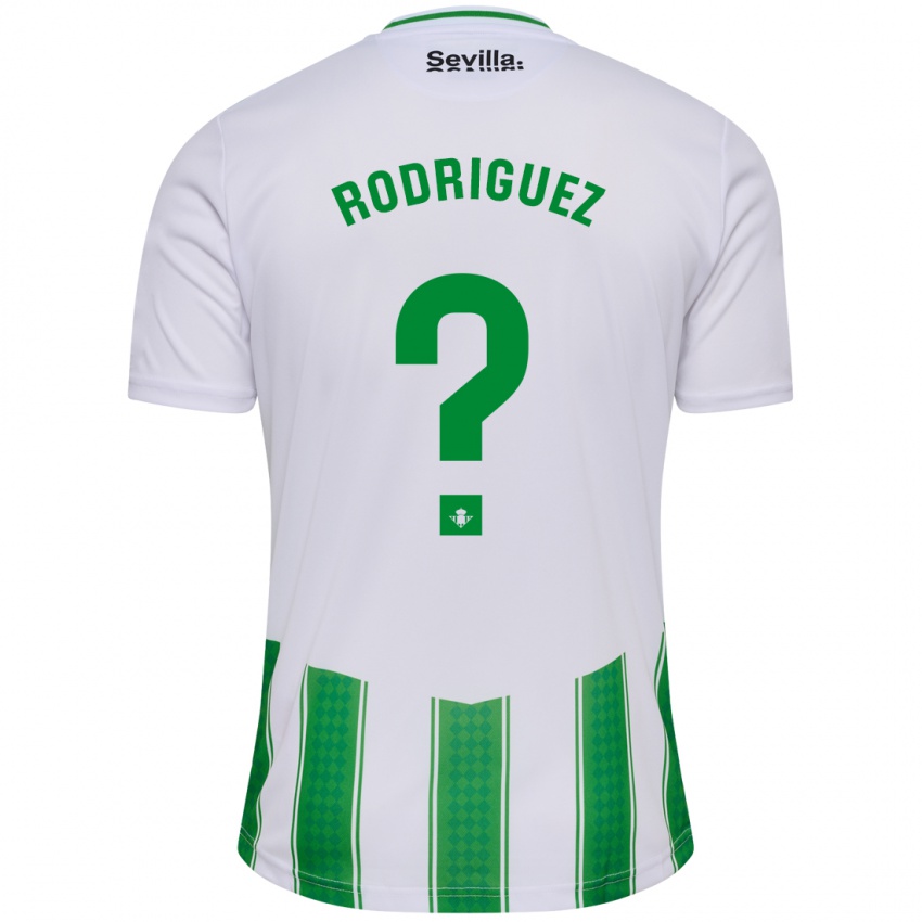 Criança Camisola Jesús Rodriguez #0 Branco Principal 2023/24 Camisa Brasil