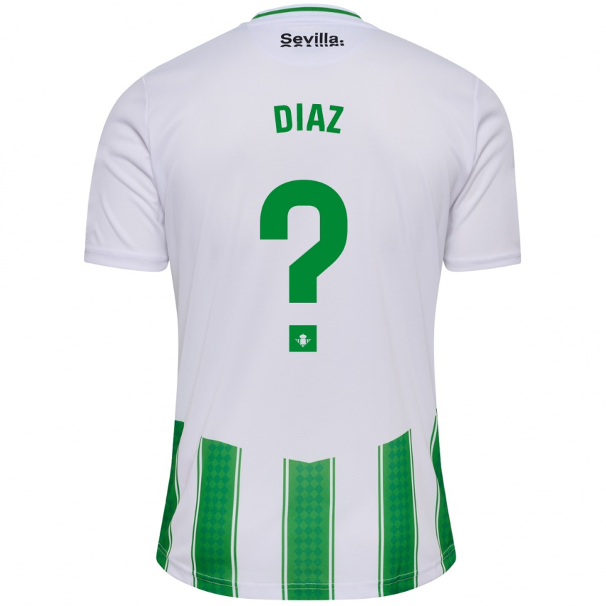 Criança Camisola Ismael Díaz #0 Branco Principal 2023/24 Camisa Brasil