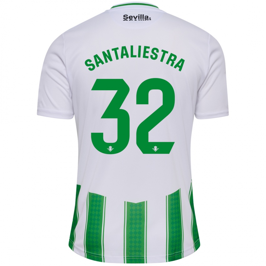 Criança Camisola Carla Santaliestra #32 Branco Principal 2023/24 Camisa Brasil