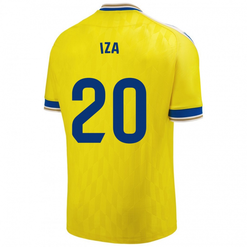 Criança Camisola Iza Carcelén #20 Amarelo Principal 2023/24 Camisa Brasil