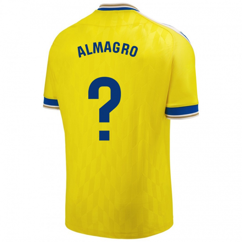 Criança Camisola Samu Almagro #0 Amarelo Principal 2023/24 Camisa Brasil