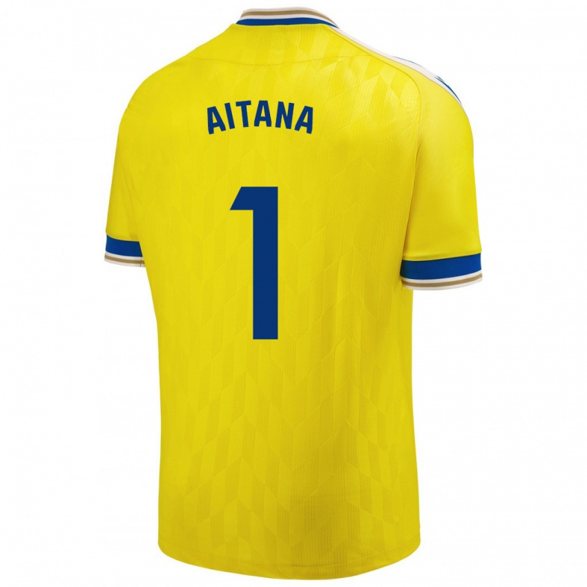 Criança Camisola Aitana #1 Amarelo Principal 2023/24 Camisa Brasil