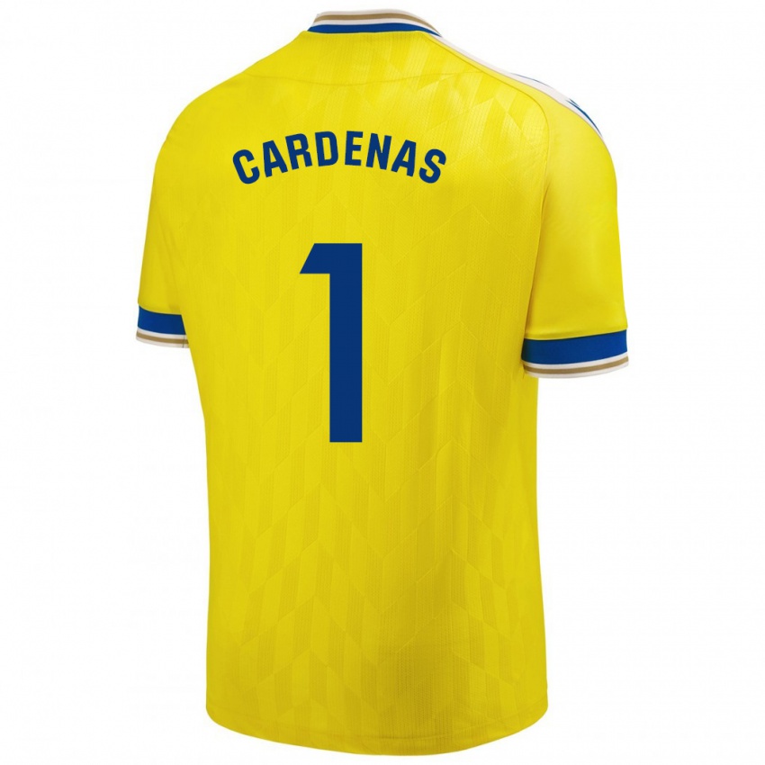 Criança Camisola Raquel Cárdenas #1 Amarelo Principal 2023/24 Camisa Brasil