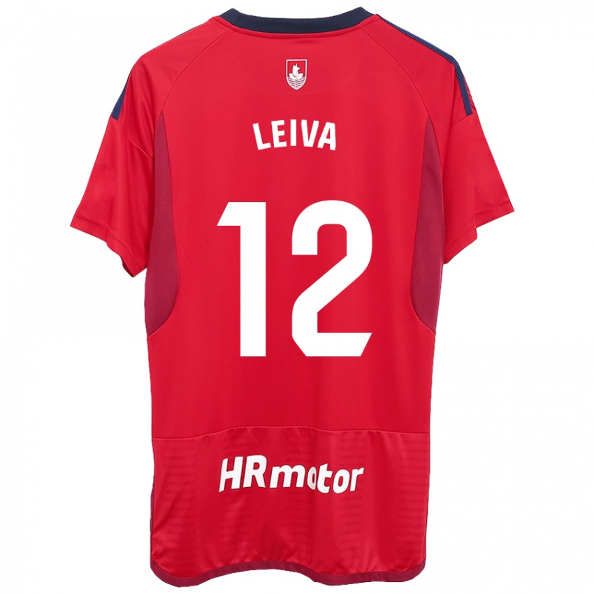 Criança Camisola Álvaro Leiva #12 Vermelho Principal 2023/24 Camisa Brasil