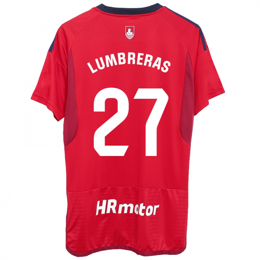 Criança Camisola Carlos Lumbreras #27 Vermelho Principal 2023/24 Camisa Brasil