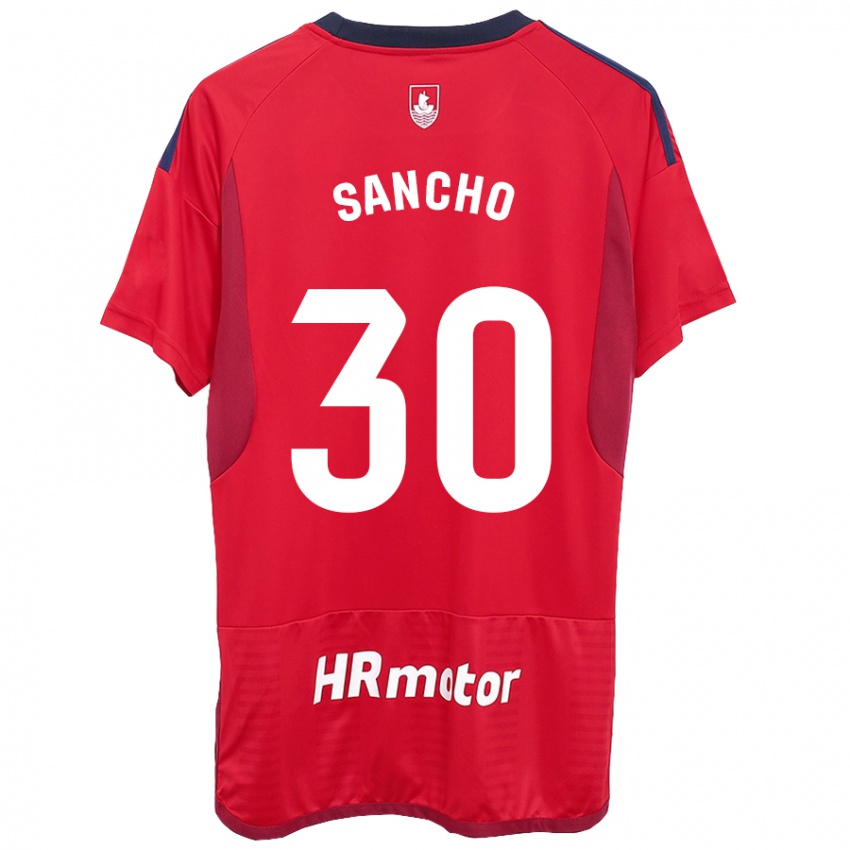 Criança Camisola Dani Sancho #30 Vermelho Principal 2023/24 Camisa Brasil