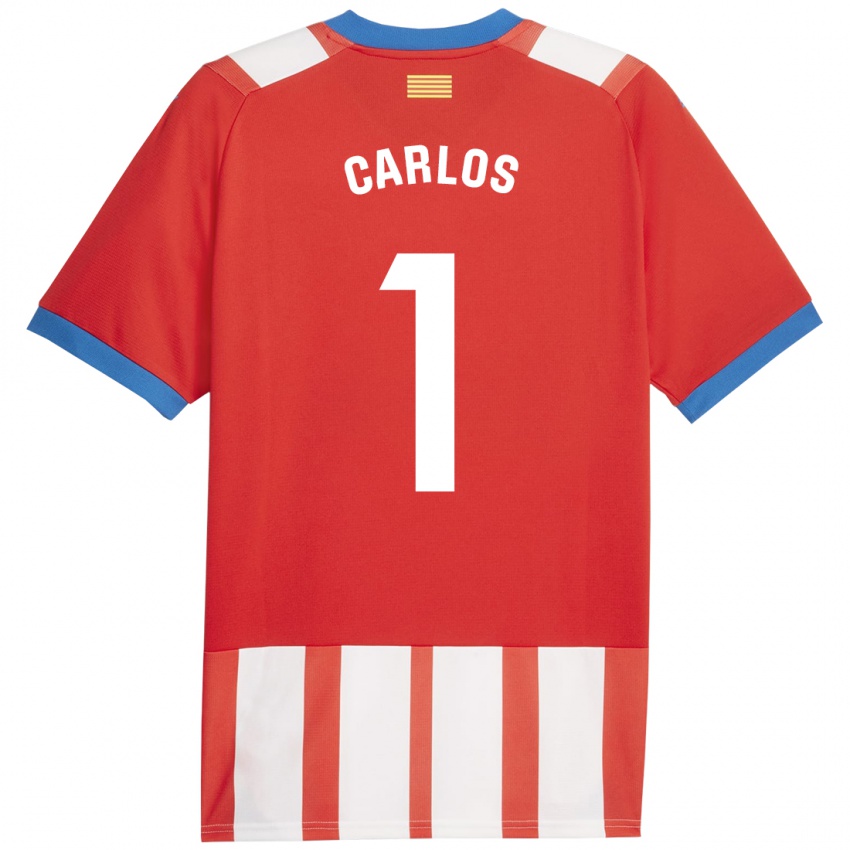 Criança Camisola Juan Carlos #1 Vermelho Branco Principal 2023/24 Camisa Brasil