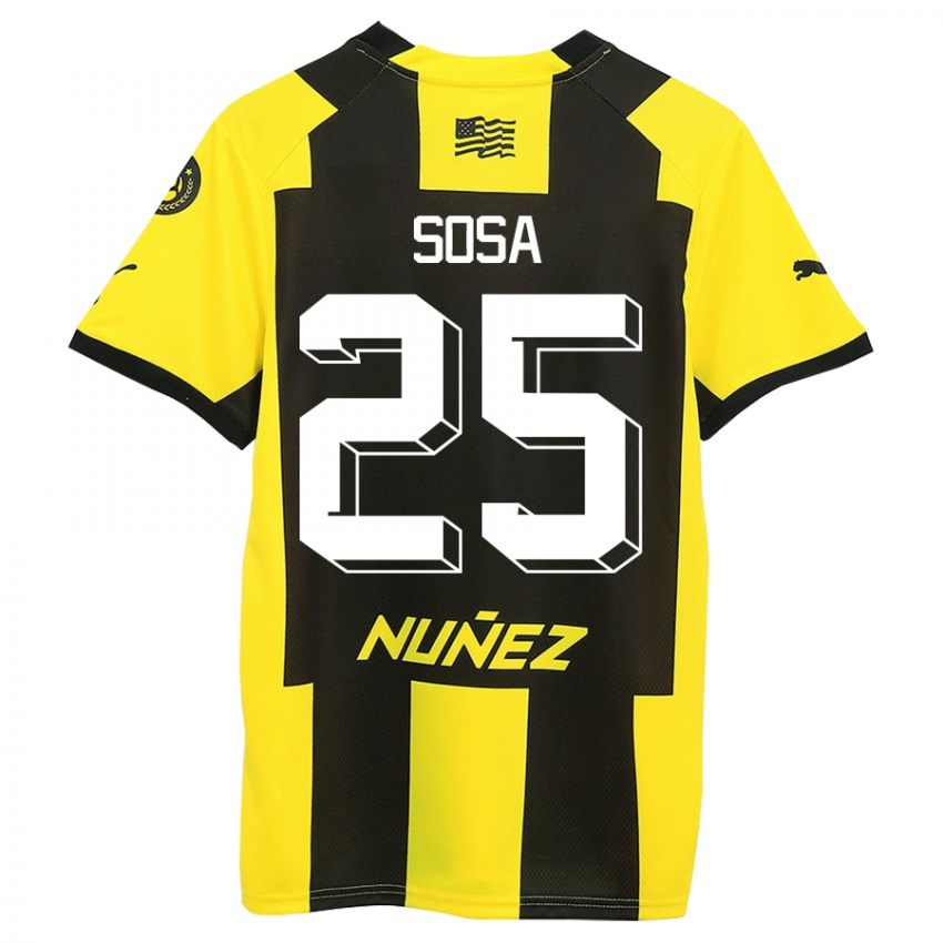 Criança Camisola Ignacio Sosa #25 Amarelo Preto Principal 2023/24 Camisa Brasil