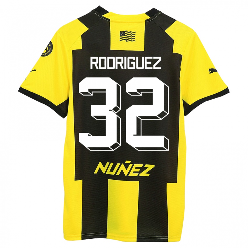 Criança Camisola Randall Rodríguez #32 Amarelo Preto Principal 2023/24 Camisa Brasil