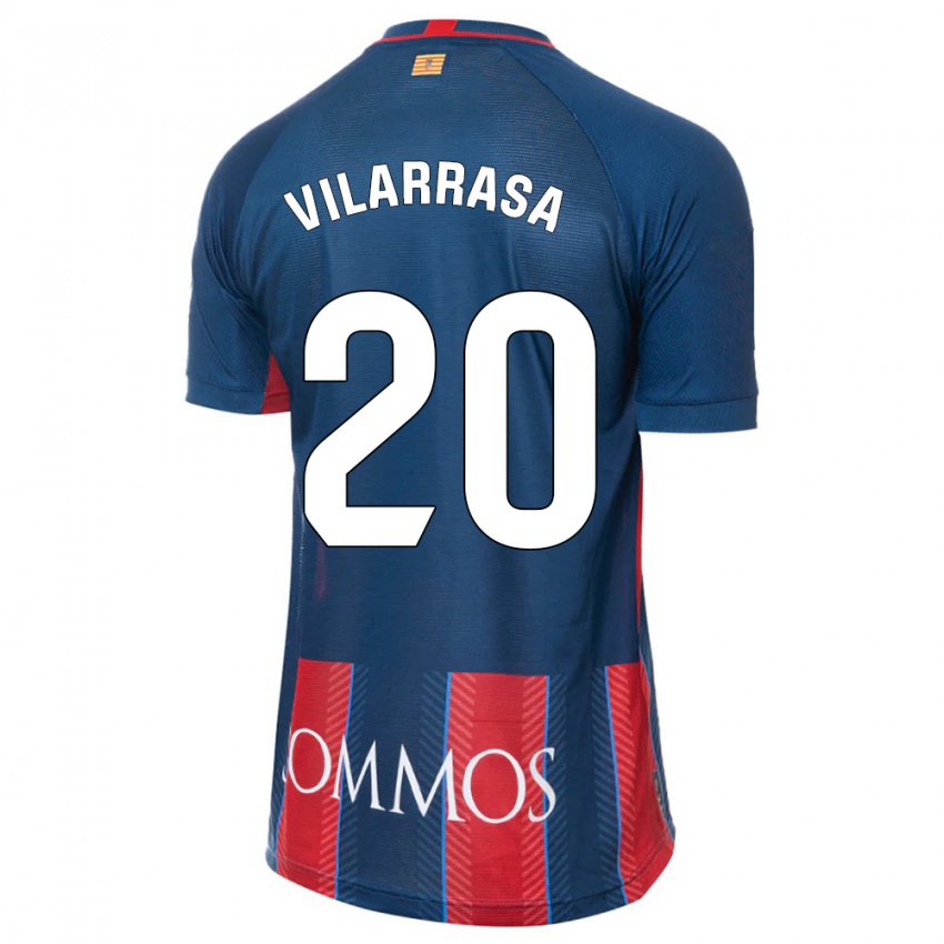 Criança Camisola Ignasi Vilarrasa #20 Marinha Principal 2023/24 Camisa Brasil