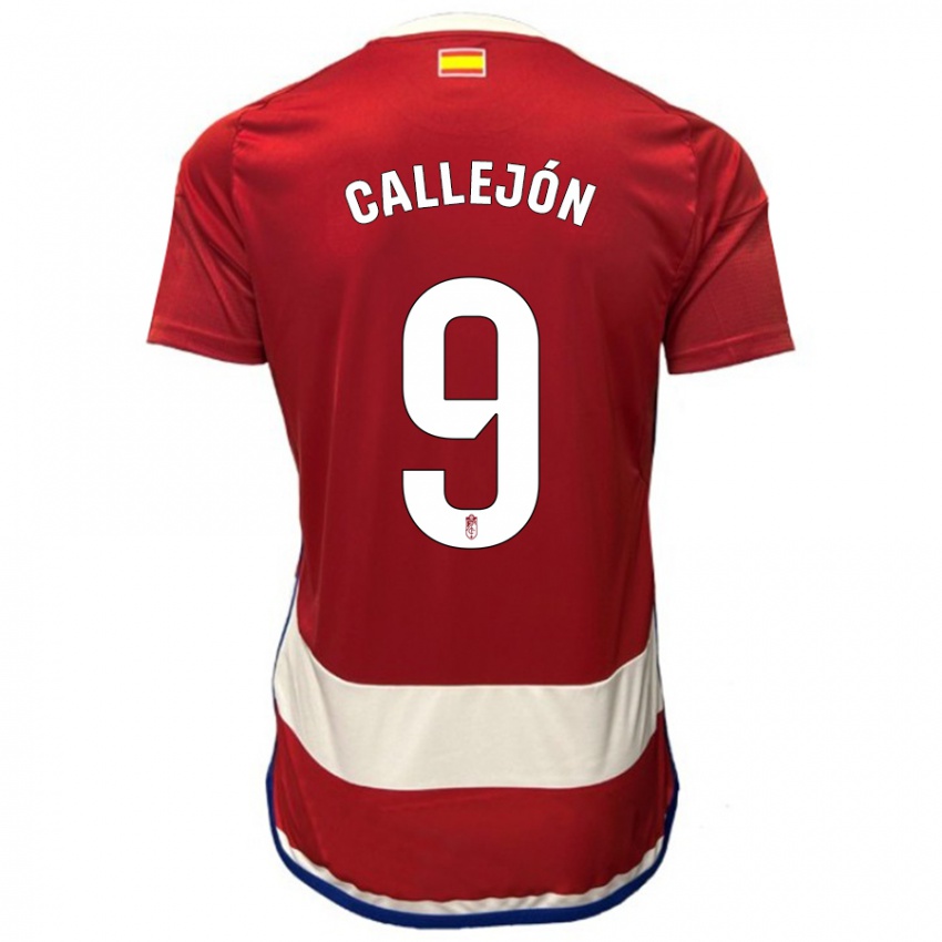 Criança Camisola José Callejón #9 Vermelho Principal 2023/24 Camisa Brasil