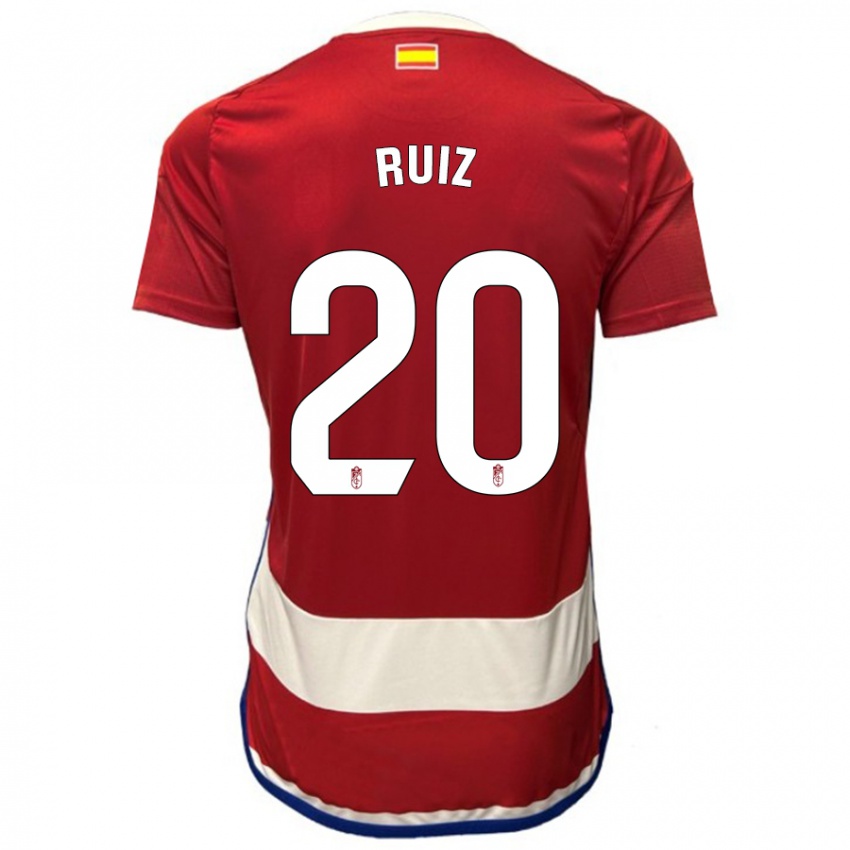 Criança Camisola Sergio Ruiz #20 Vermelho Principal 2023/24 Camisa Brasil