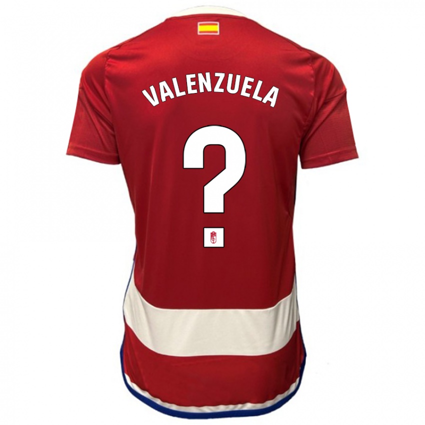 Criança Camisola Adrián Valenzuela #0 Vermelho Principal 2023/24 Camisa Brasil