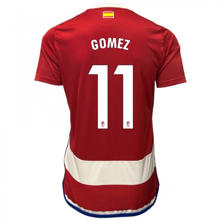 Criança Camisola Andrea Gómez #11 Vermelho Principal 2023/24 Camisa Brasil