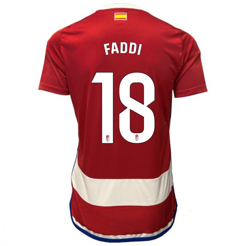 Criança Camisola Inés Faddi #18 Vermelho Principal 2023/24 Camisa Brasil