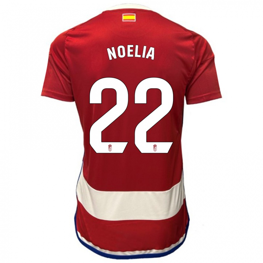 Criança Camisola Noelia Salas Mullens #22 Vermelho Principal 2023/24 Camisa Brasil