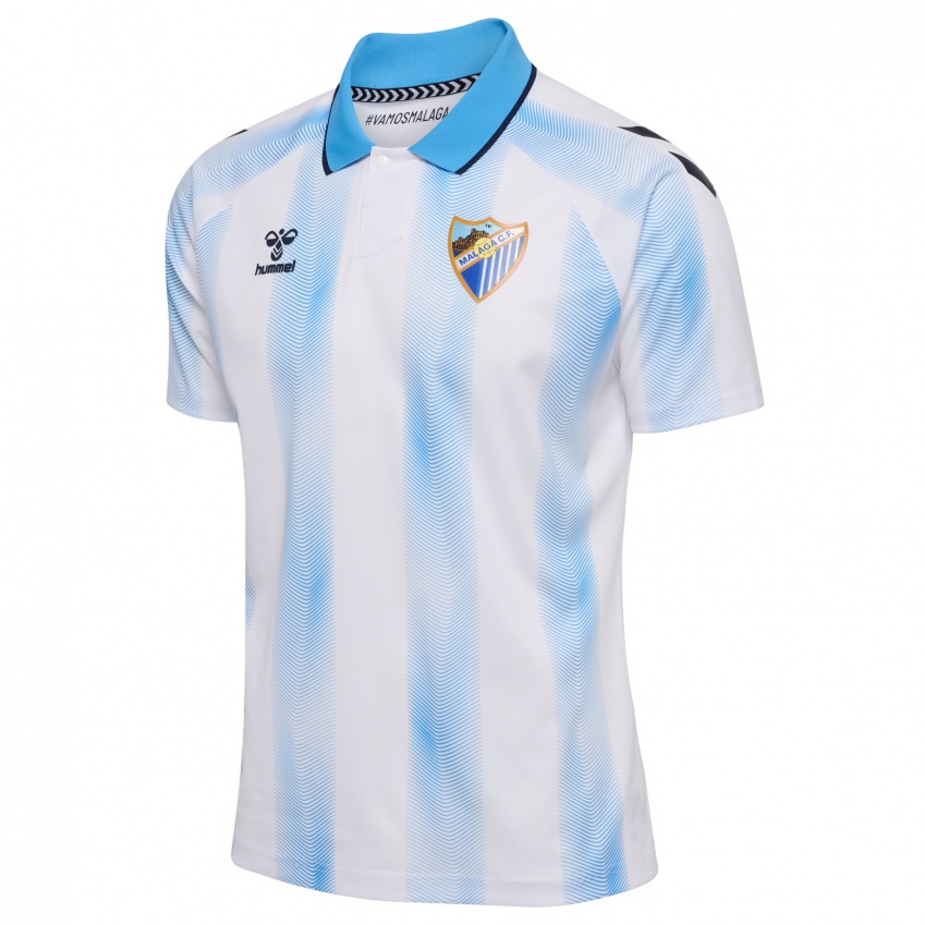 Criança Camisola Iván Benito #15 Branco Azul Principal 2023/24 Camisa Brasil