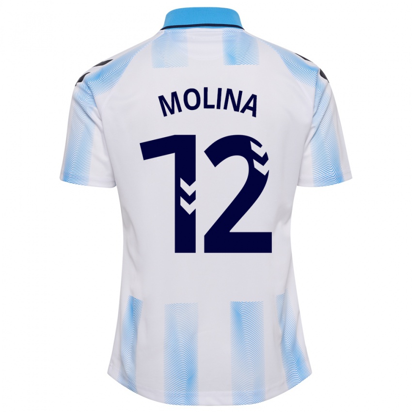 Criança Camisola Manu Molina #12 Branco Azul Principal 2023/24 Camisa Brasil