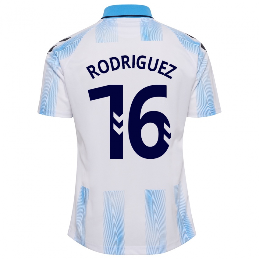 Criança Camisola Genaro Rodríguez #16 Branco Azul Principal 2023/24 Camisa Brasil